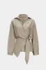 Tie-Up Ruched Long-Sleeve Shirt sold by Micas