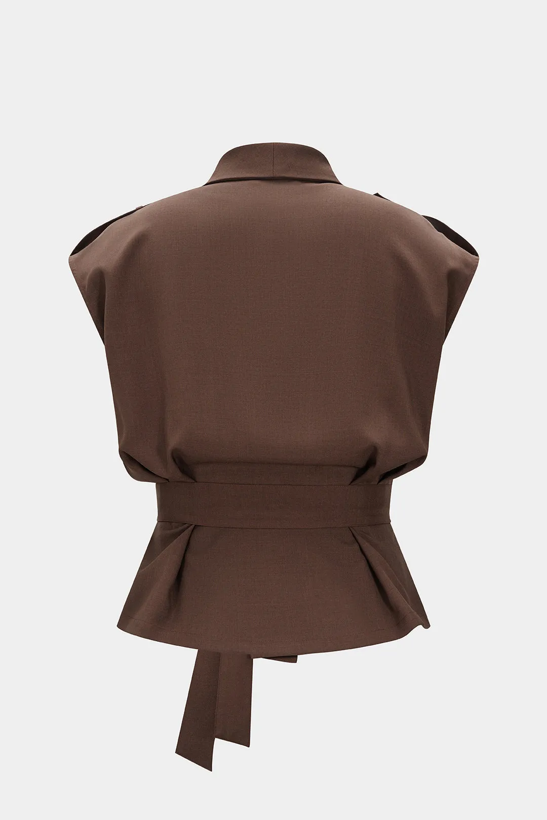 Plus Size Tie-Front Vest sold by Micas product image thumbnail 2