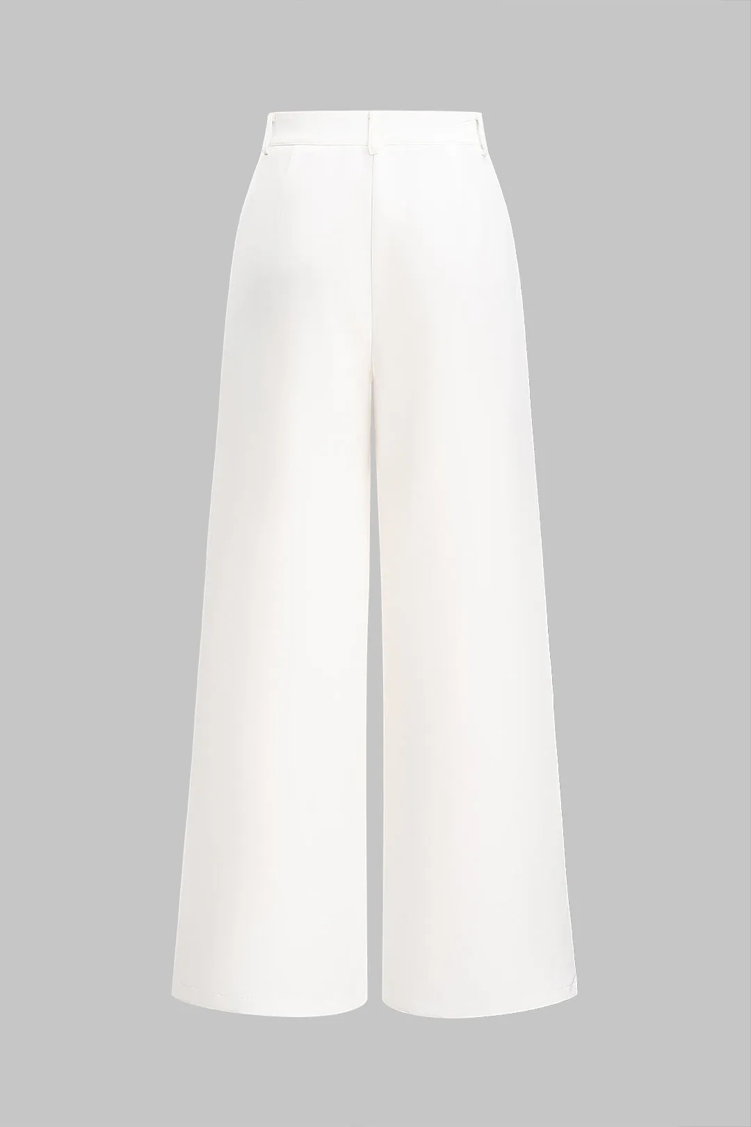 Solid Zipper Wide Leg Trousers sold by Micas product image thumbnail 2