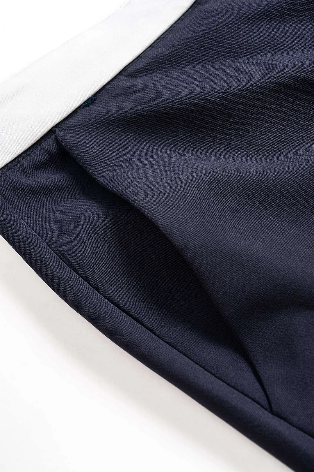 Contrast High Waist Wide Leg Trousers sold by Micas product image thumbnail 3