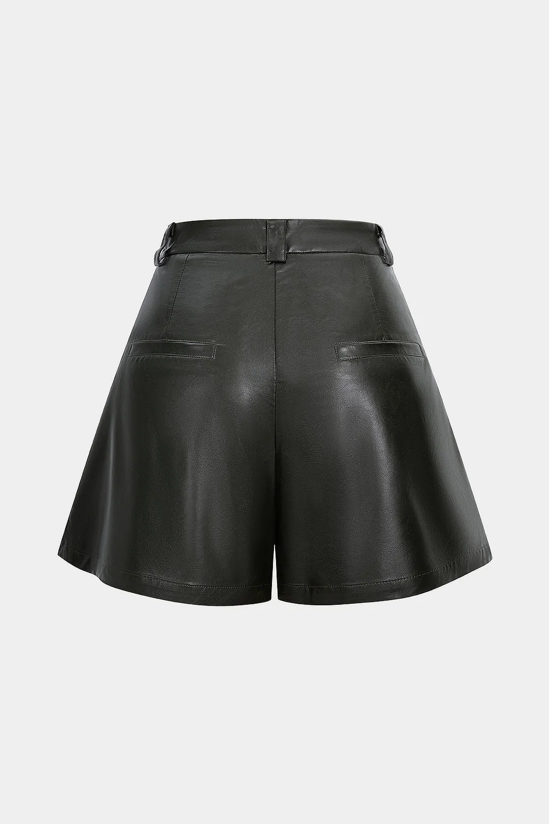 Faux Leather Ruched Shorts sold by Micas product image thumbnail 2