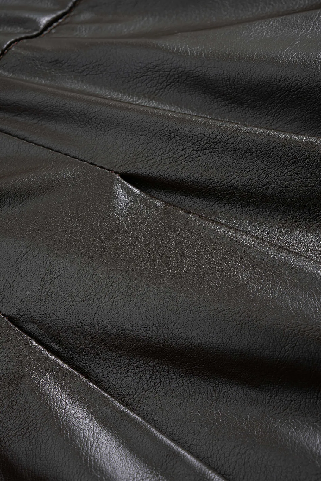 Faux Leather Ruched Shorts sold by Micas product image thumbnail 3