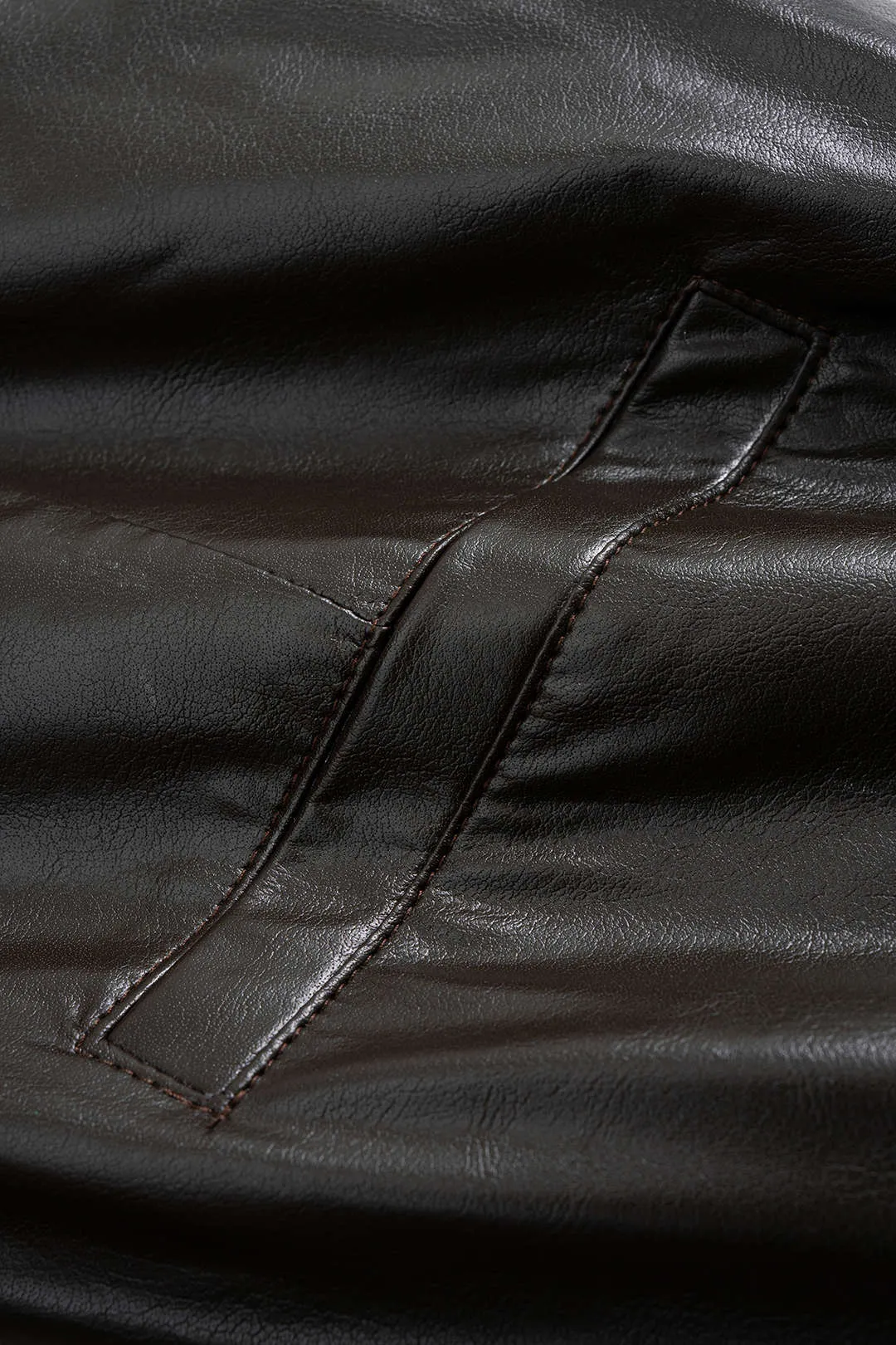 Faux Leather Ruched Shorts sold by Micas product image thumbnail 4