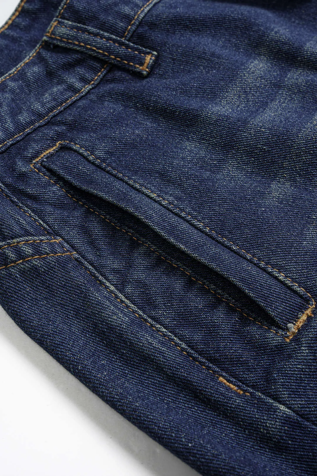 Denim Washed Zipper Jorts sold by Micas product image thumbnail 4