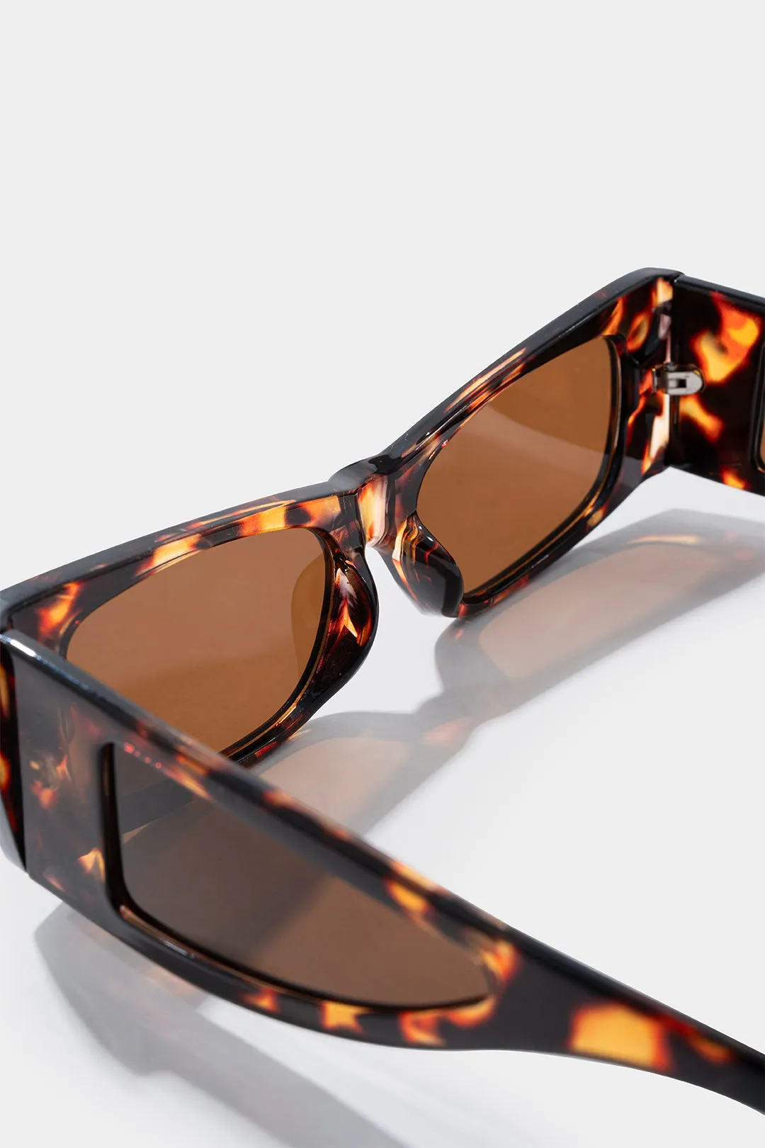 Leopard Pattern Wide Frame Sunglasses sold by Micas product image thumbnail 3