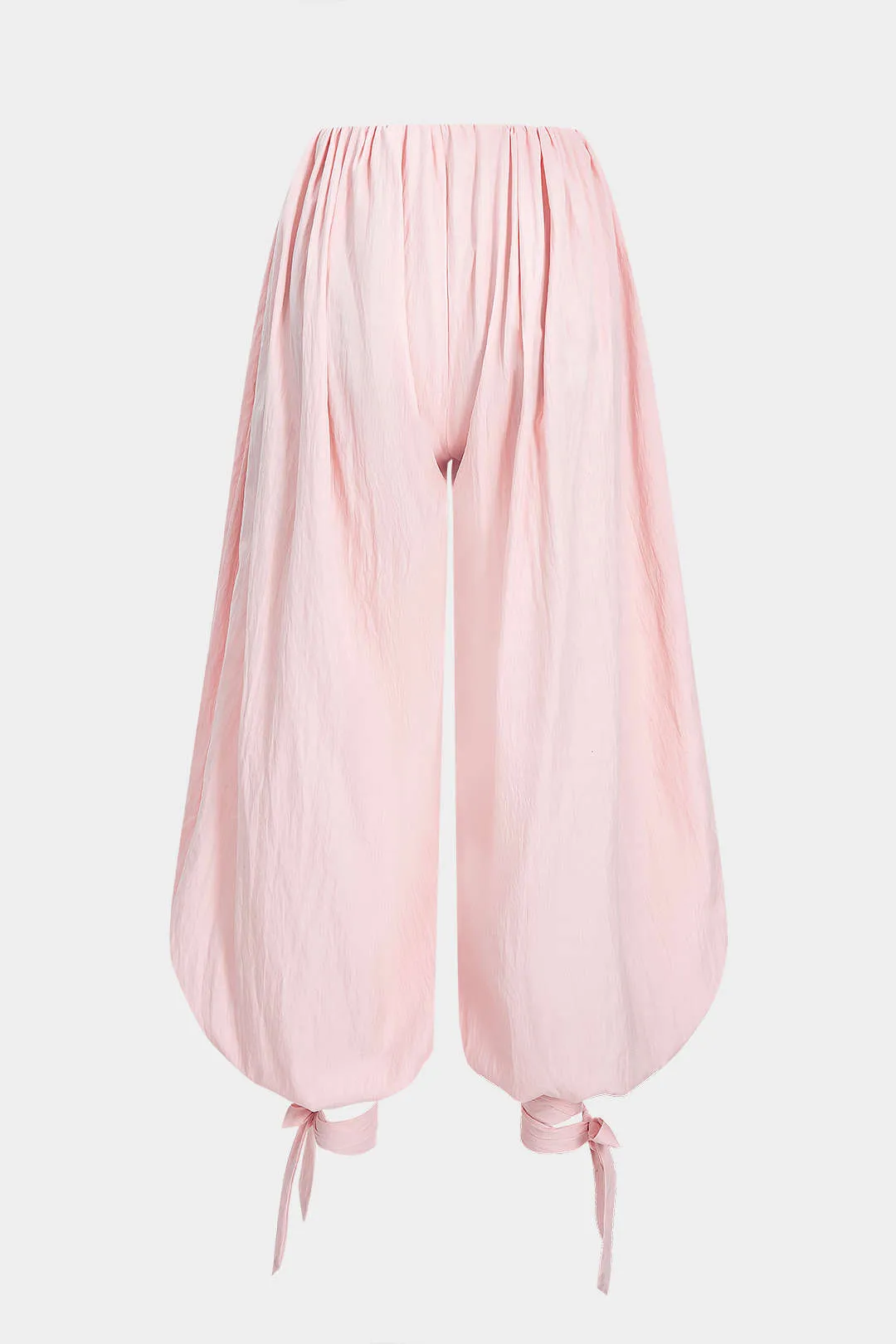 Tie-Up Ruched High Waist Lantern Trousers sold by Micas product image thumbnail 3