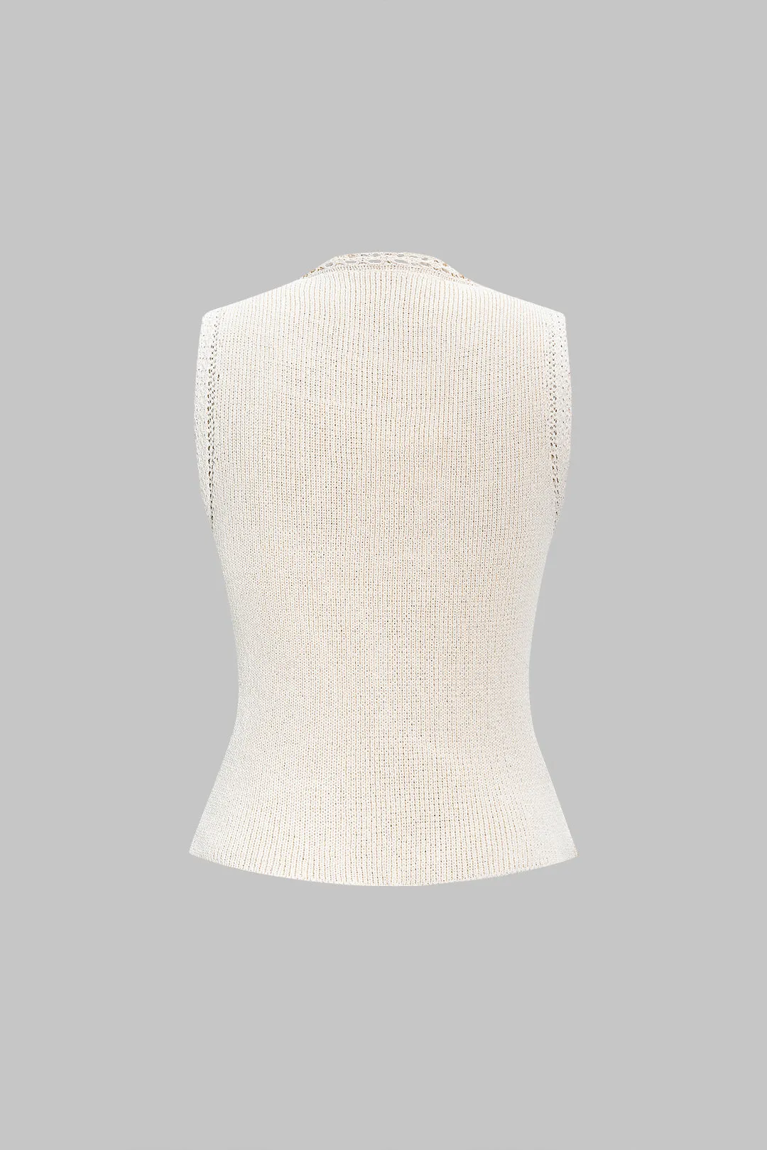 Knit Metallic Buckle Tank Top sold by Micas product image thumbnail 2