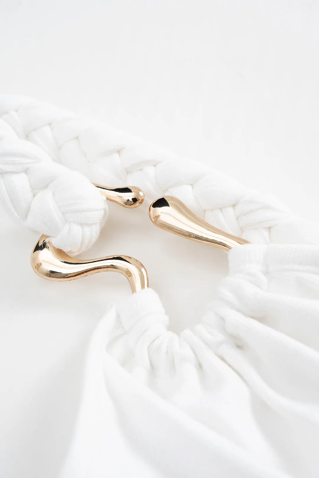 Braided Metallic Ruched Sleeveless Bodysuit sold by Micas product image thumbnail 3