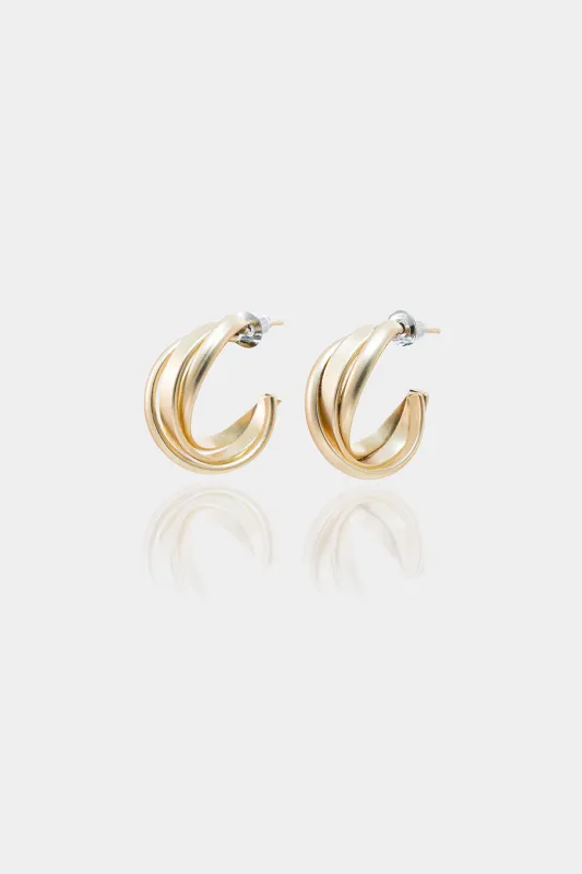 Geometric Metallic Earrings sold by Micas
