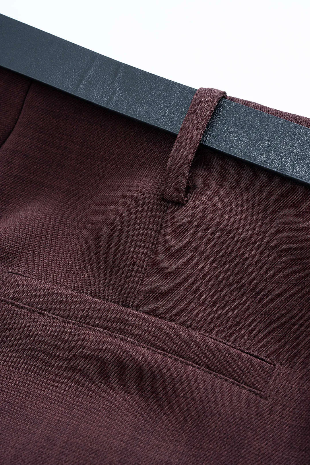 Belted Ruched Wide Leg Trousers sold by Micas product image thumbnail 4