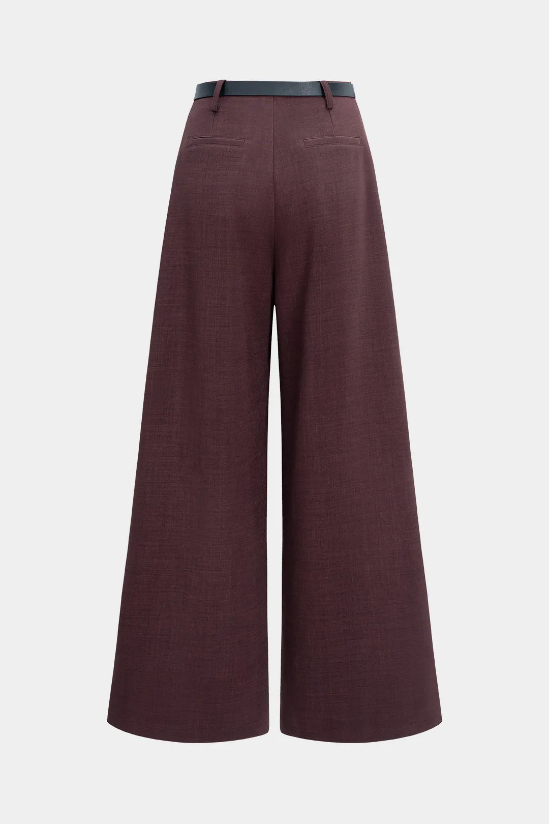 Belted Ruched Wide Leg Trousers sold by Micas product image thumbnail 2