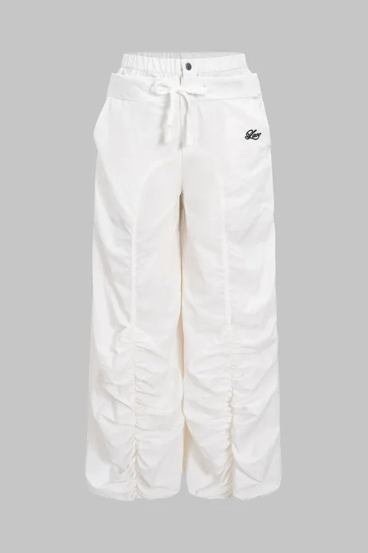 Drawstring Ruched Low Waist Trousers sold by Micas