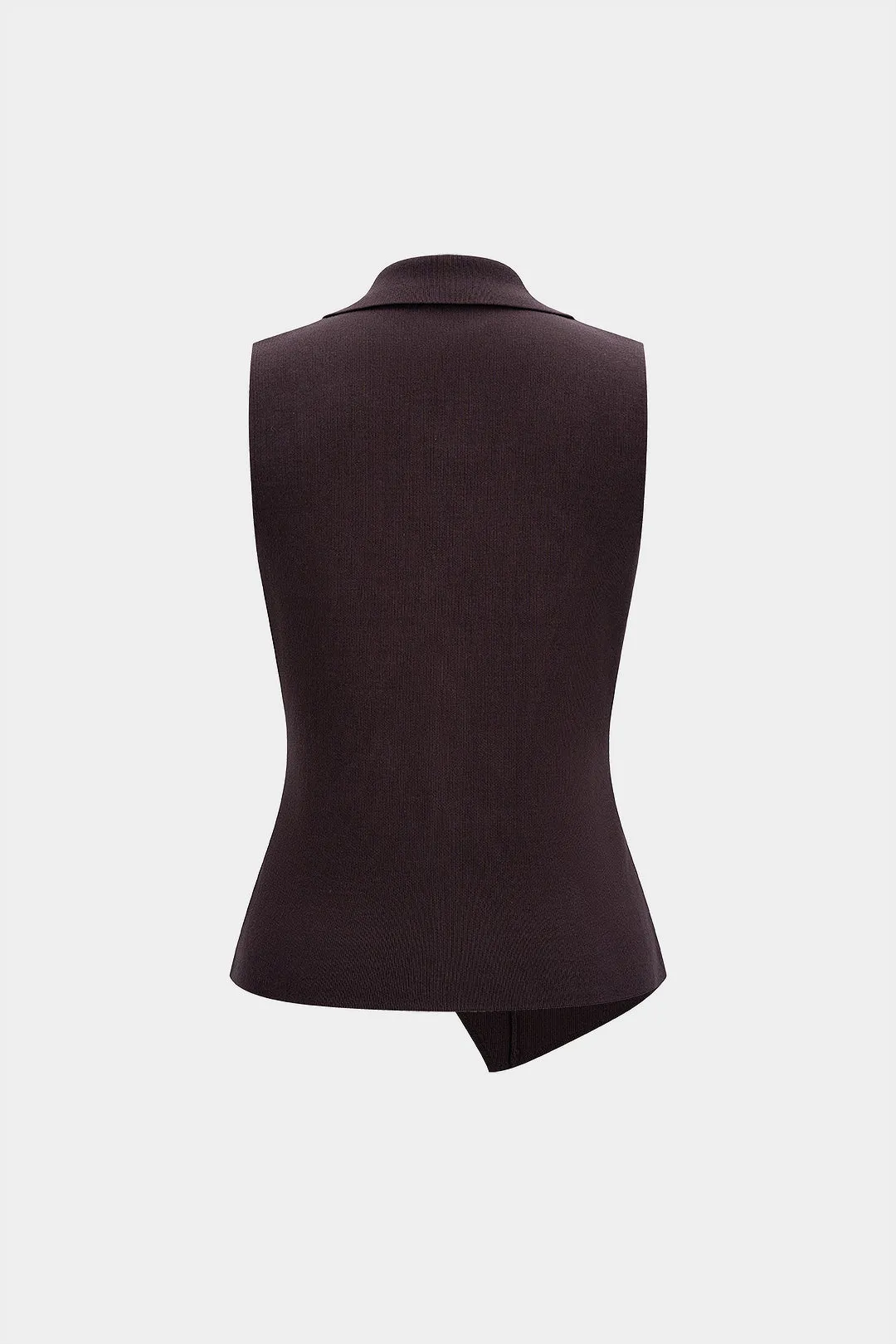 Knit Metallic Asymmetrical Tank Top sold by Micas product image thumbnail 2