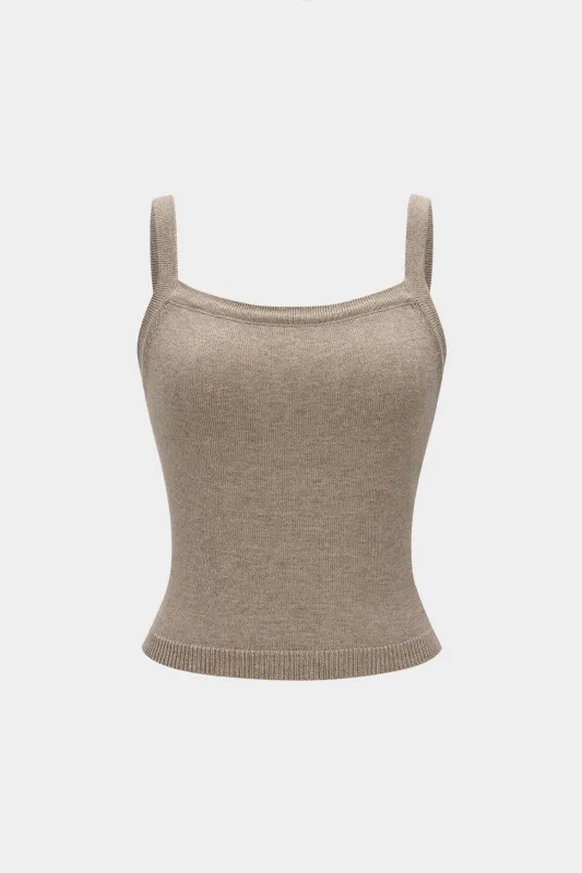 Knit Solid Cami Top sold by Micas