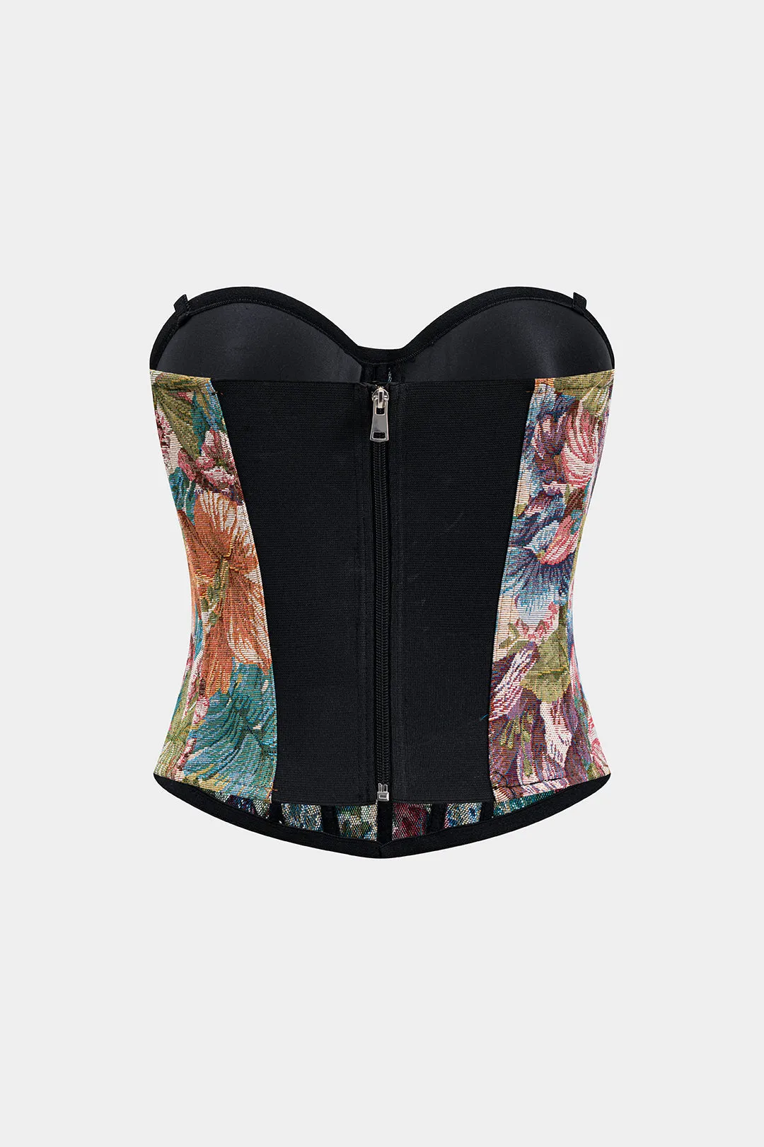 Jacquard Bustier Corset Zipper Tube Top sold by Micas product image thumbnail 2