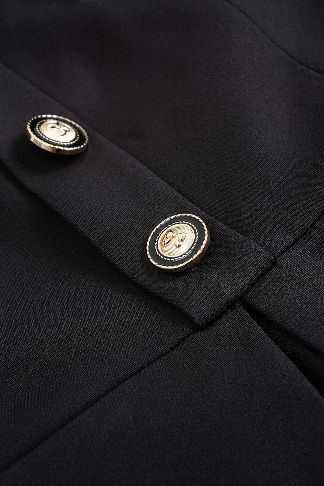 Saqure Neck Button Ruched Zipper Long-Sleeve Top And Side Split Skirt Set sold by Micas product image thumbnail 3