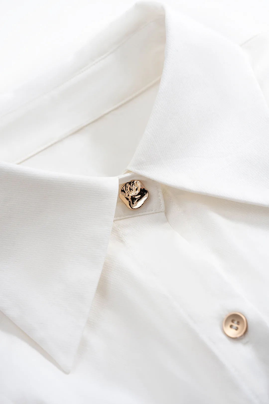 Asymmetrical Patchwork Button Long Sleeve High Waist Mini Dress sold by Micas product image thumbnail 3