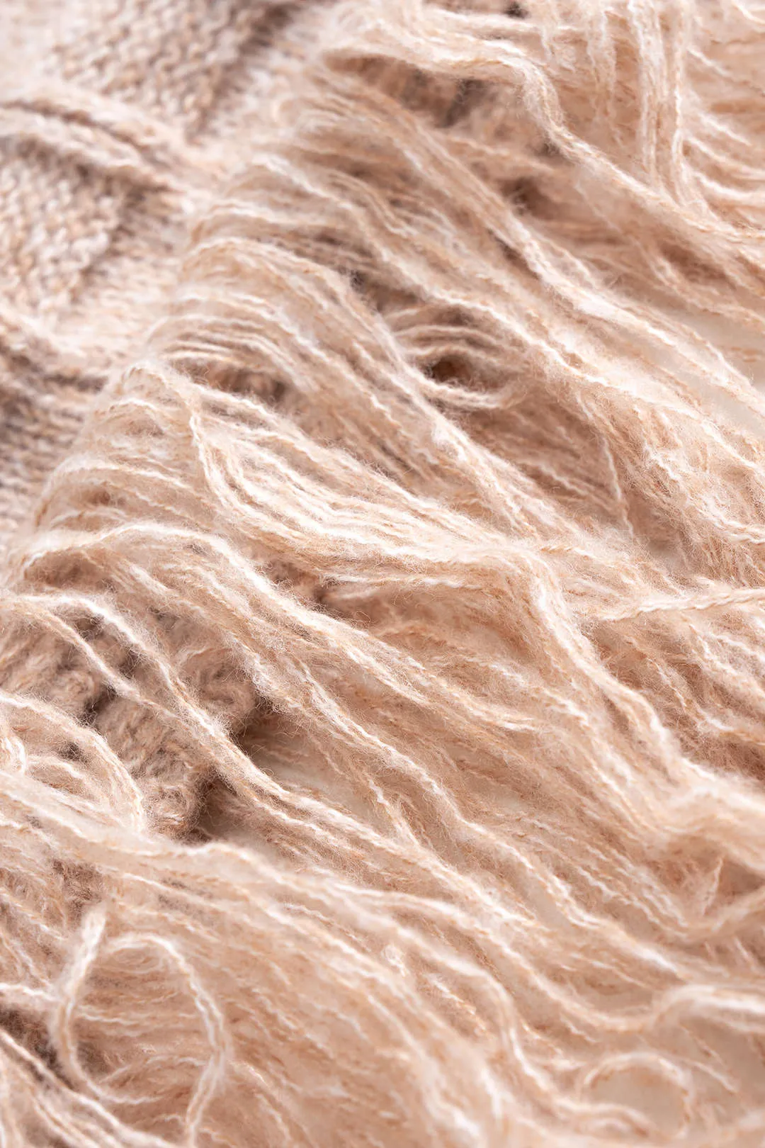 Solid Texture Fringe Sleeveless Maxi Dress sold by Micas product image thumbnail 5