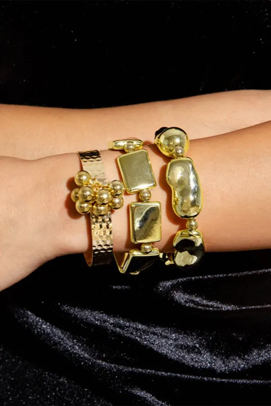 Metallic Irrgular Bracelet sold by Micas