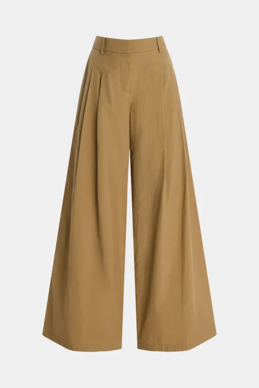 Solid Ruched Wide Leg Trousers sold by Micas