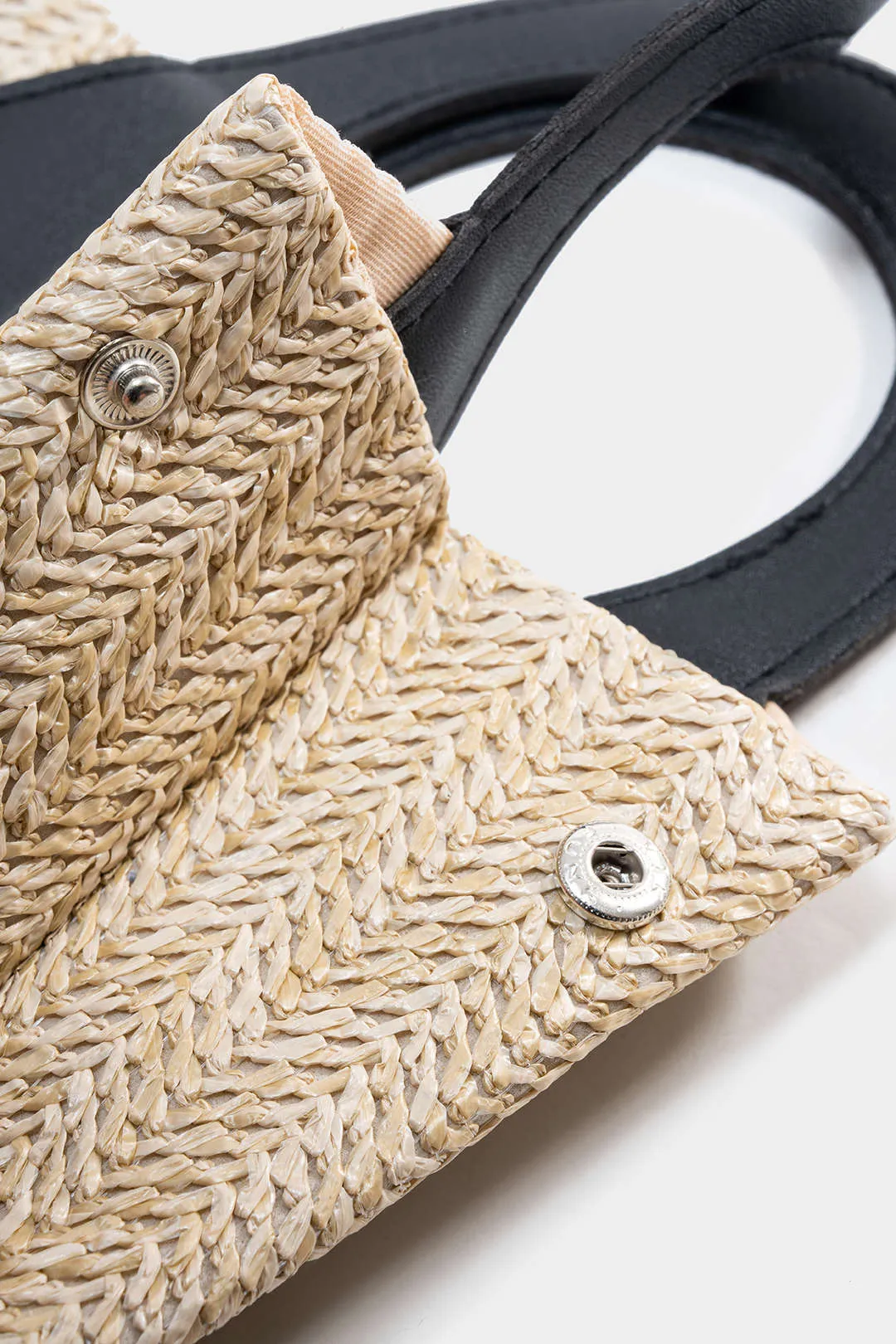 Woven Faux Leather Handbag sold by Micas product image thumbnail 4