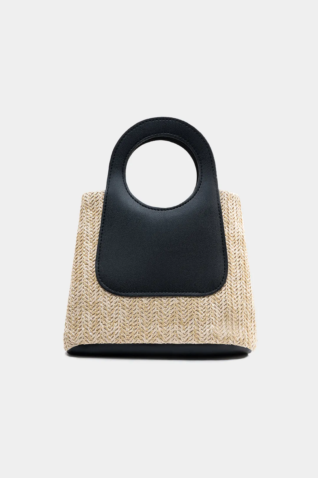 Woven Faux Leather Handbag sold by Micas