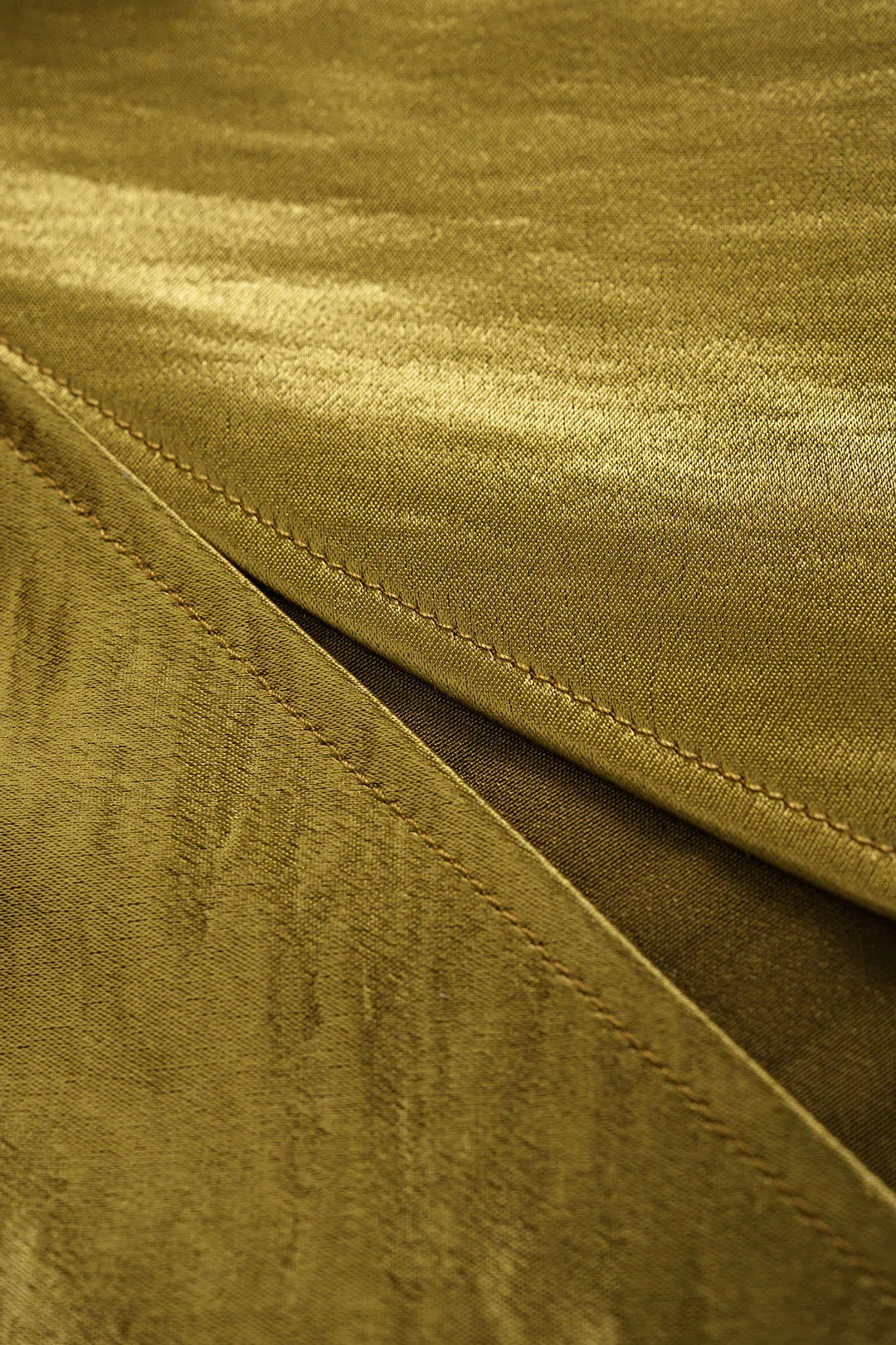 Satin Asymmetrical Twist Knot Zipper Skirt sold by Micas product image thumbnail 3