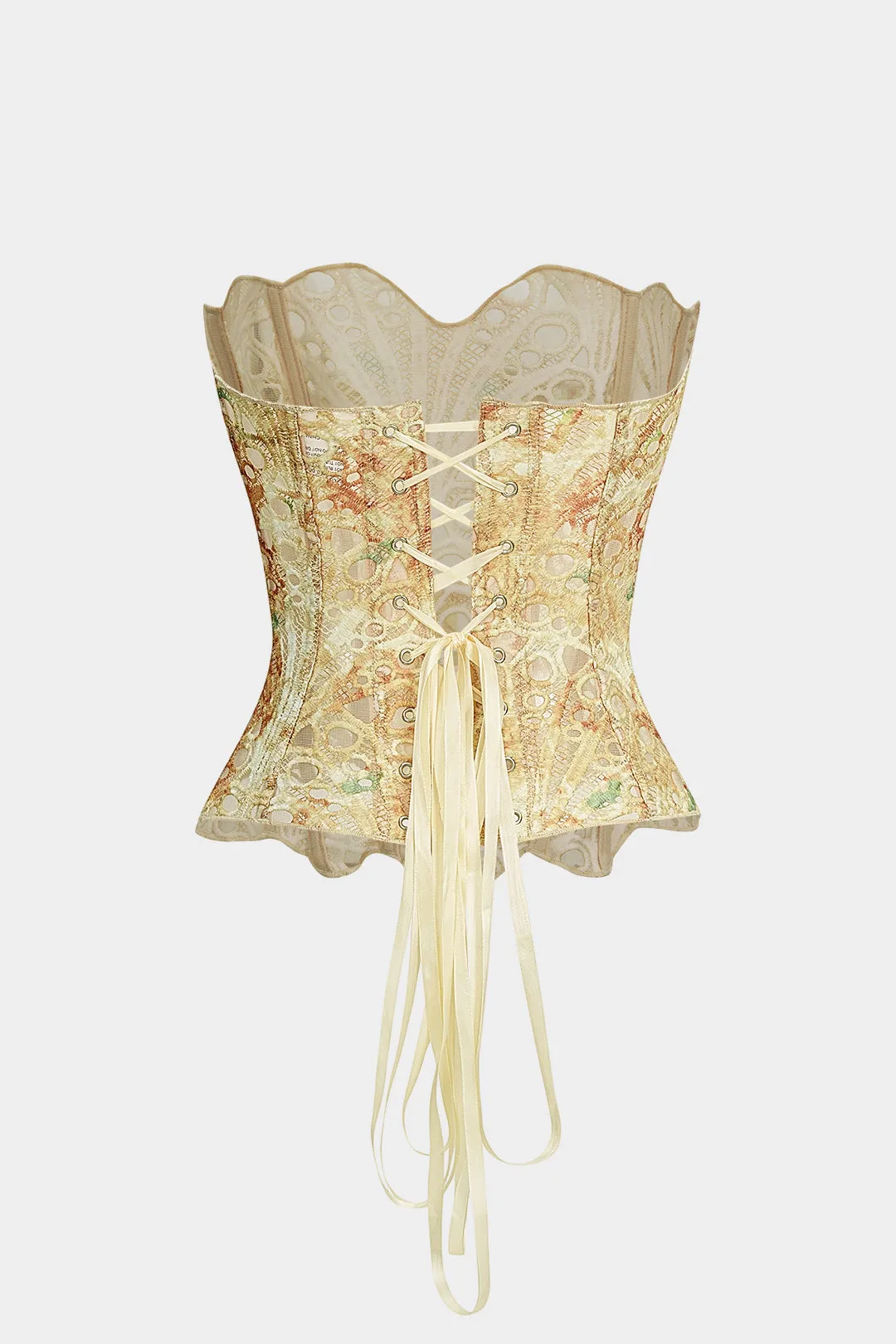 Contrast Print Tie Back Cut Out Tube Top sold by Micas product image thumbnail 2