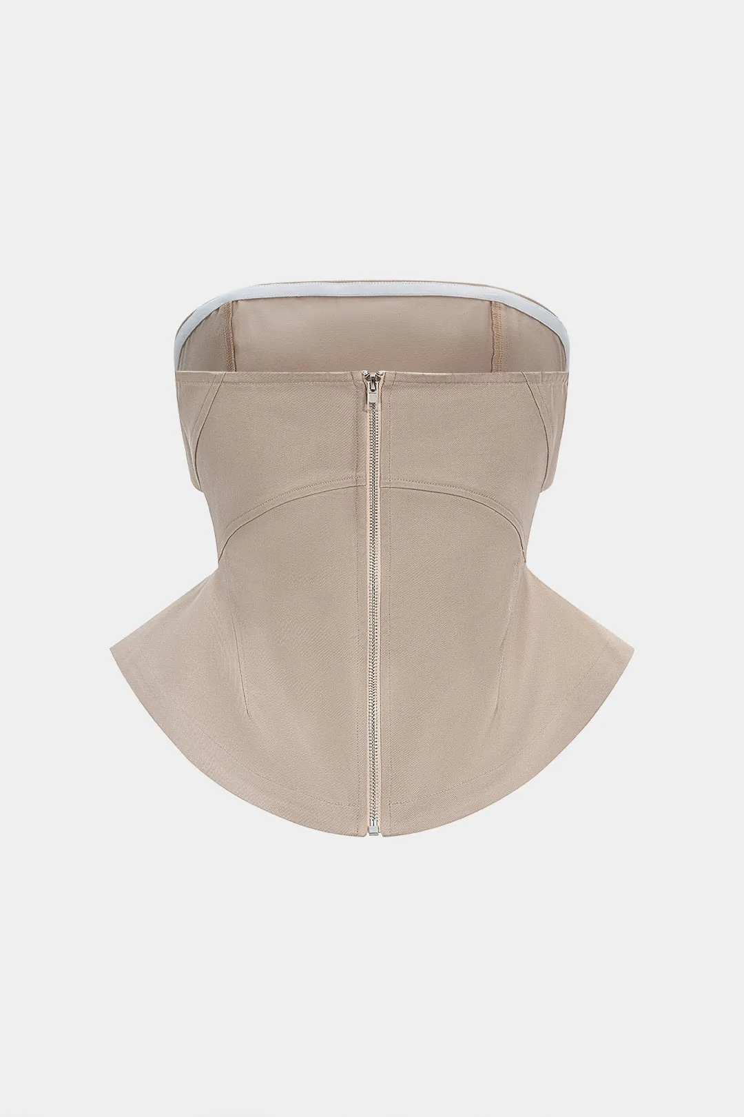 Zipper Waist-Cinching Strapless Tube Top sold by Micas product image thumbnail 2