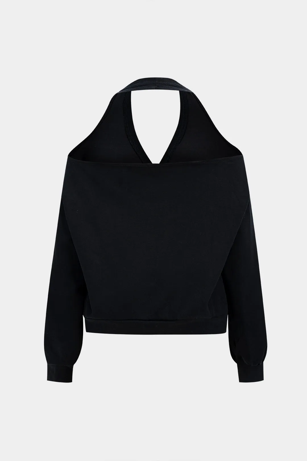 Halter Neck Backless Sweatshirt sold by Micas product image thumbnail 2