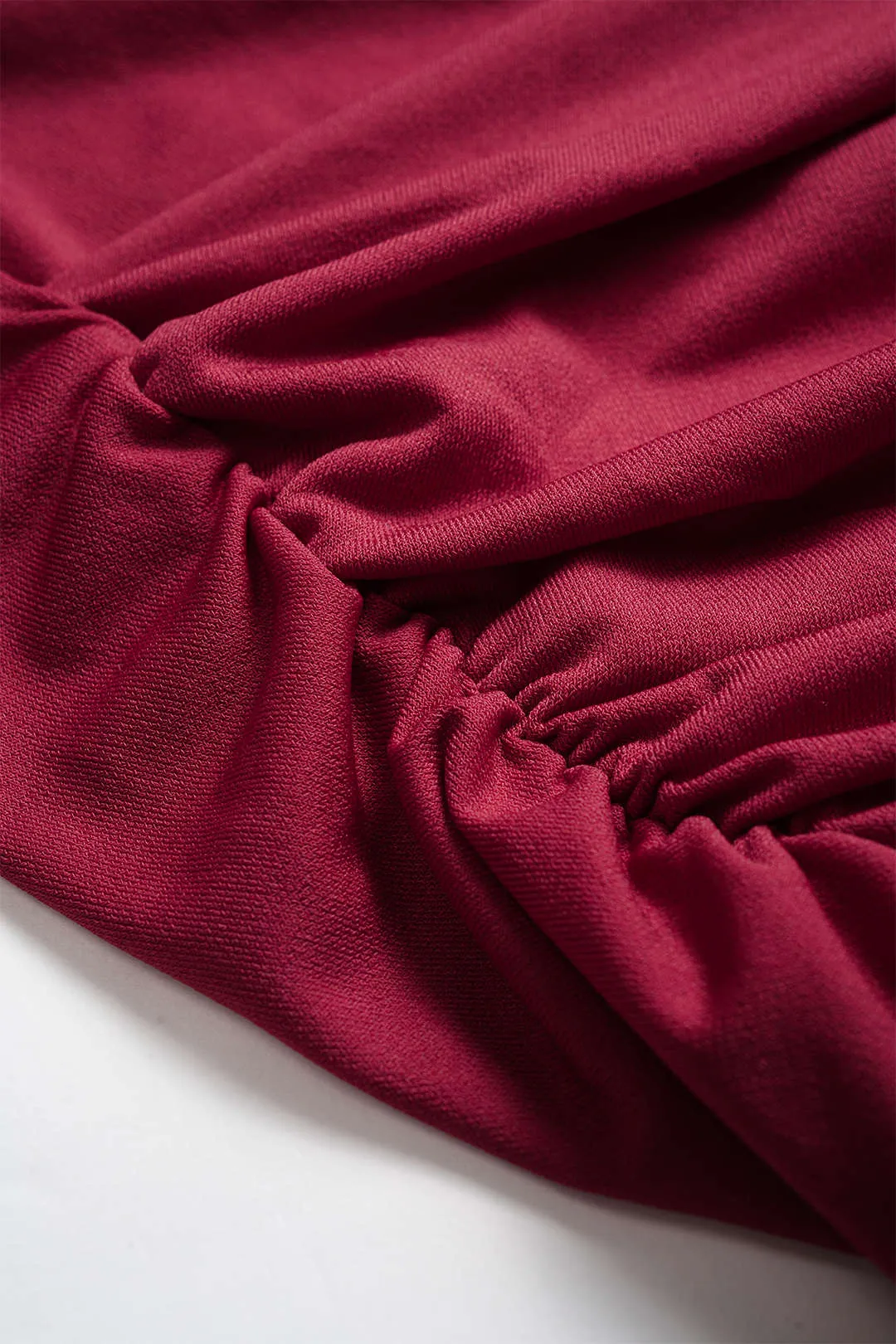 Asymmetrical Ruched Long-Sleeve Top sold by Micas product image thumbnail 3