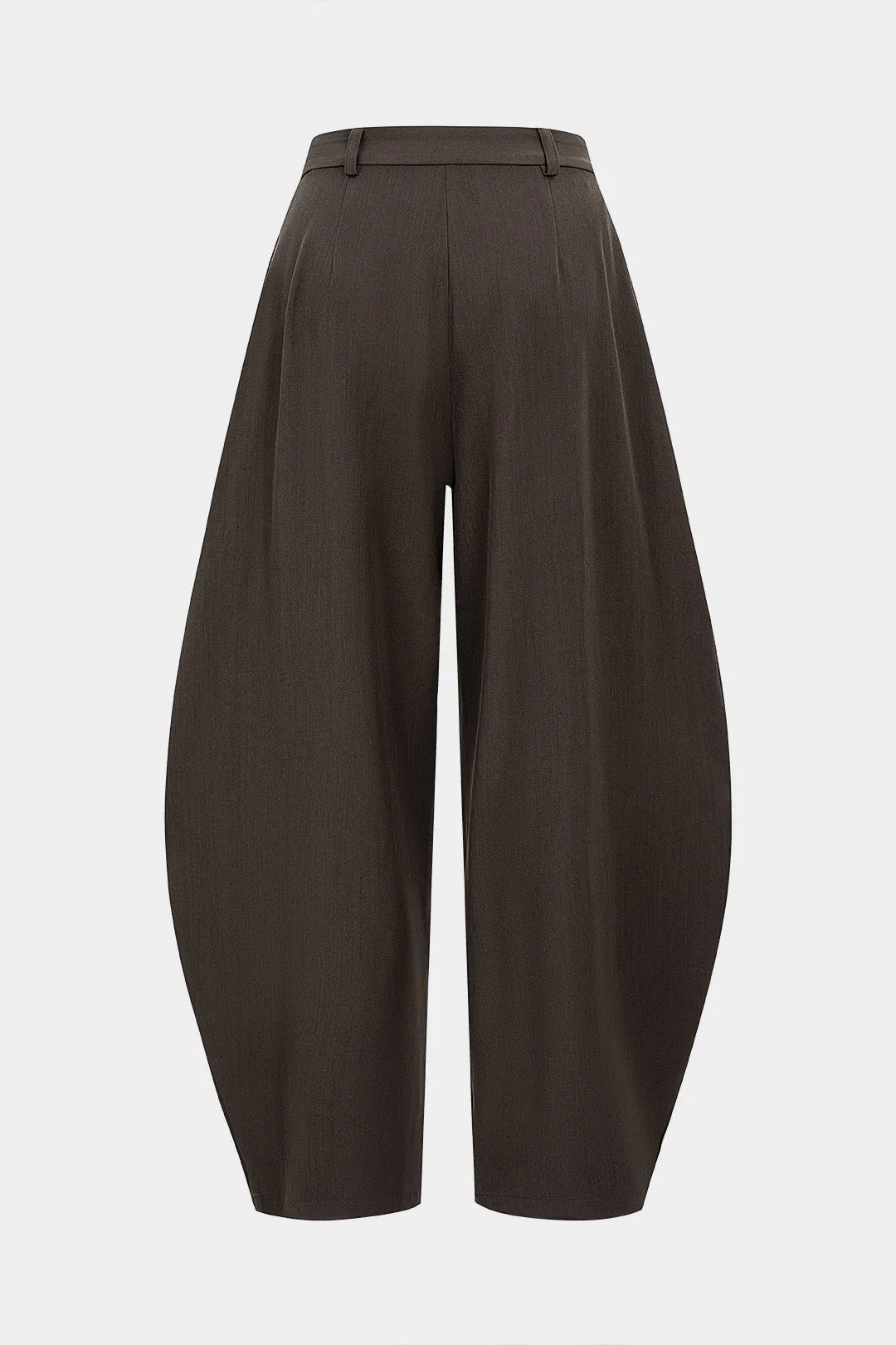 Asymmetrical Belted Ruched Barrel Trousers sold by Micas product image thumbnail 2