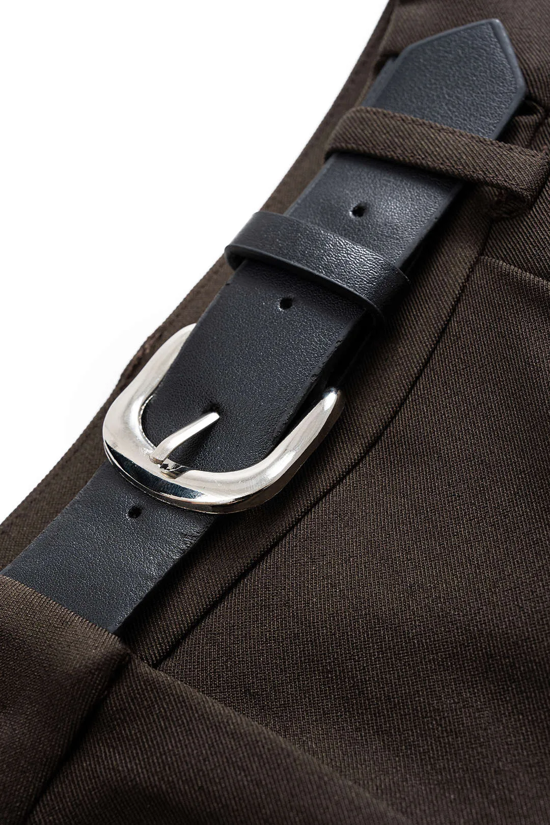Asymmetrical Belted Ruched Barrel Trousers sold by Micas product image thumbnail 3