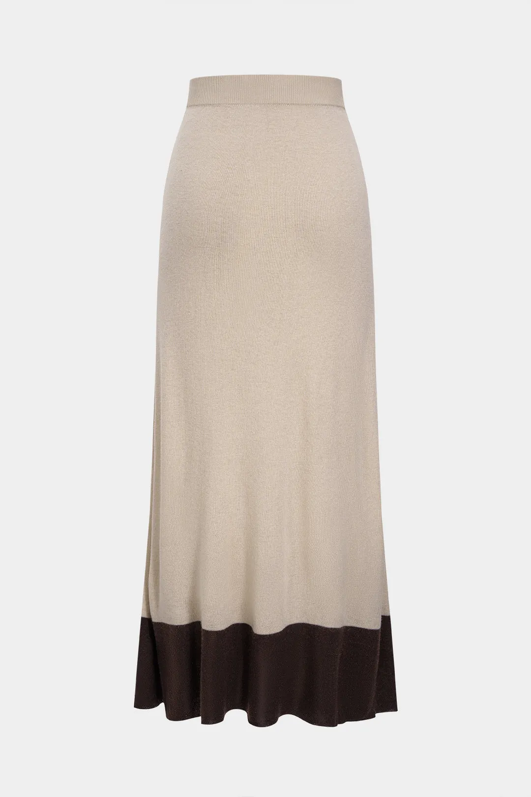 Knit Contrast Ruched Skirt sold by Micas product image thumbnail 2
