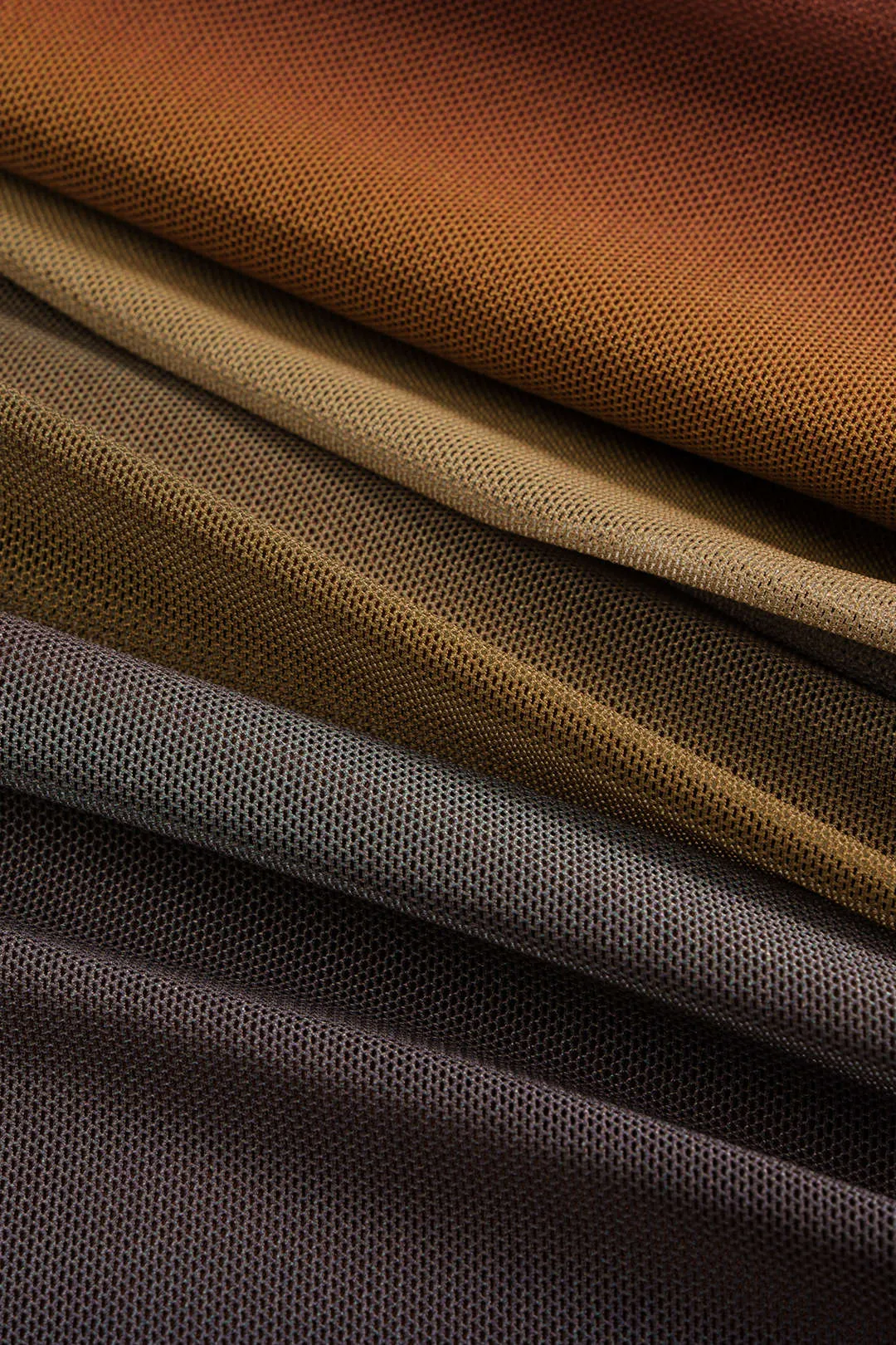 Plus Size Colorblock Print Mesh Ruched Asymmetrical Long Sleeve Midi Dress sold by Micas product image thumbnail 4