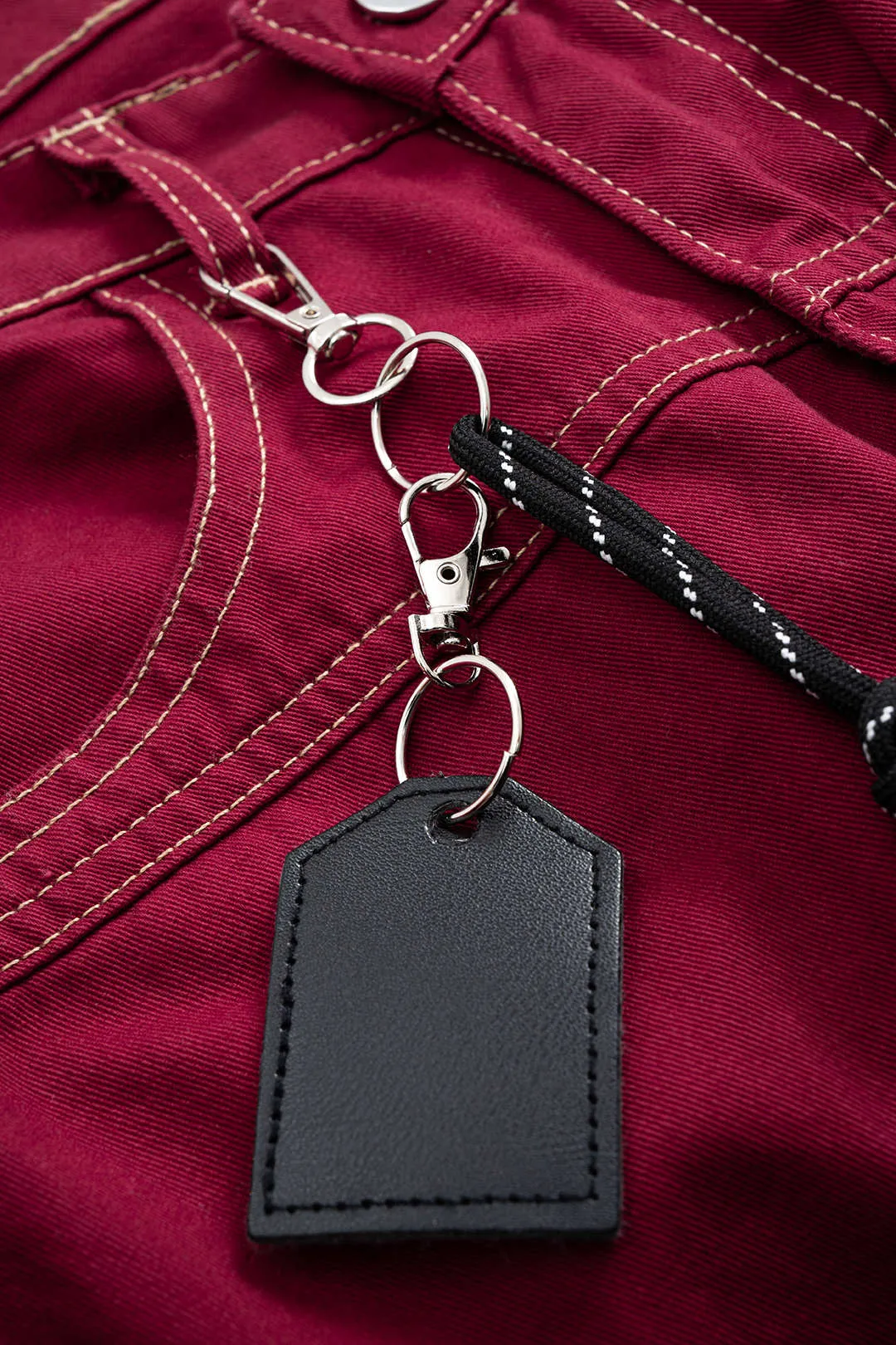 Denim Zipper Seamdetail Pocket Barrel Jeans sold by Micas product image thumbnail 3