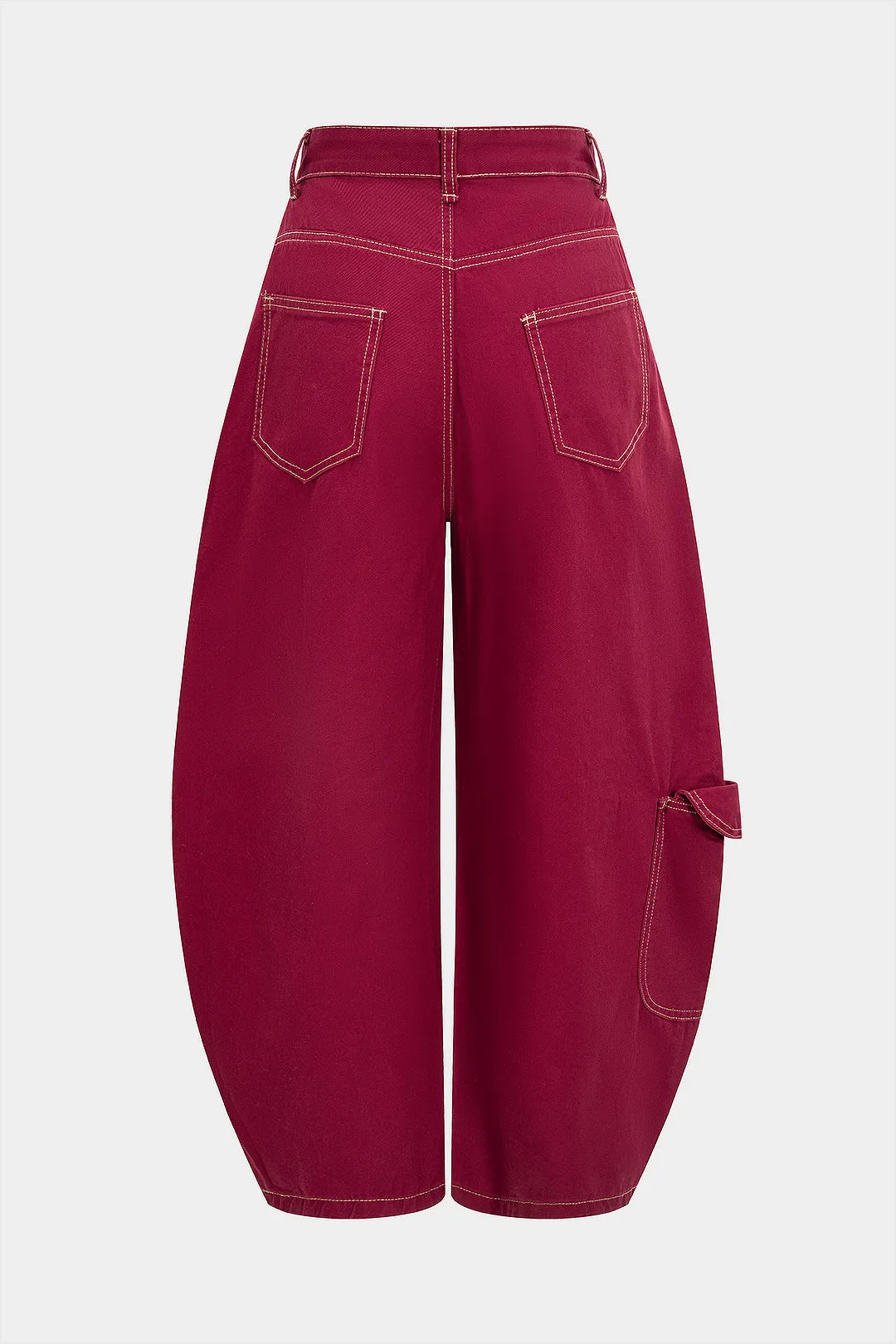 Denim Zipper Seamdetail Pocket Barrel Jeans sold by Micas product image thumbnail 2