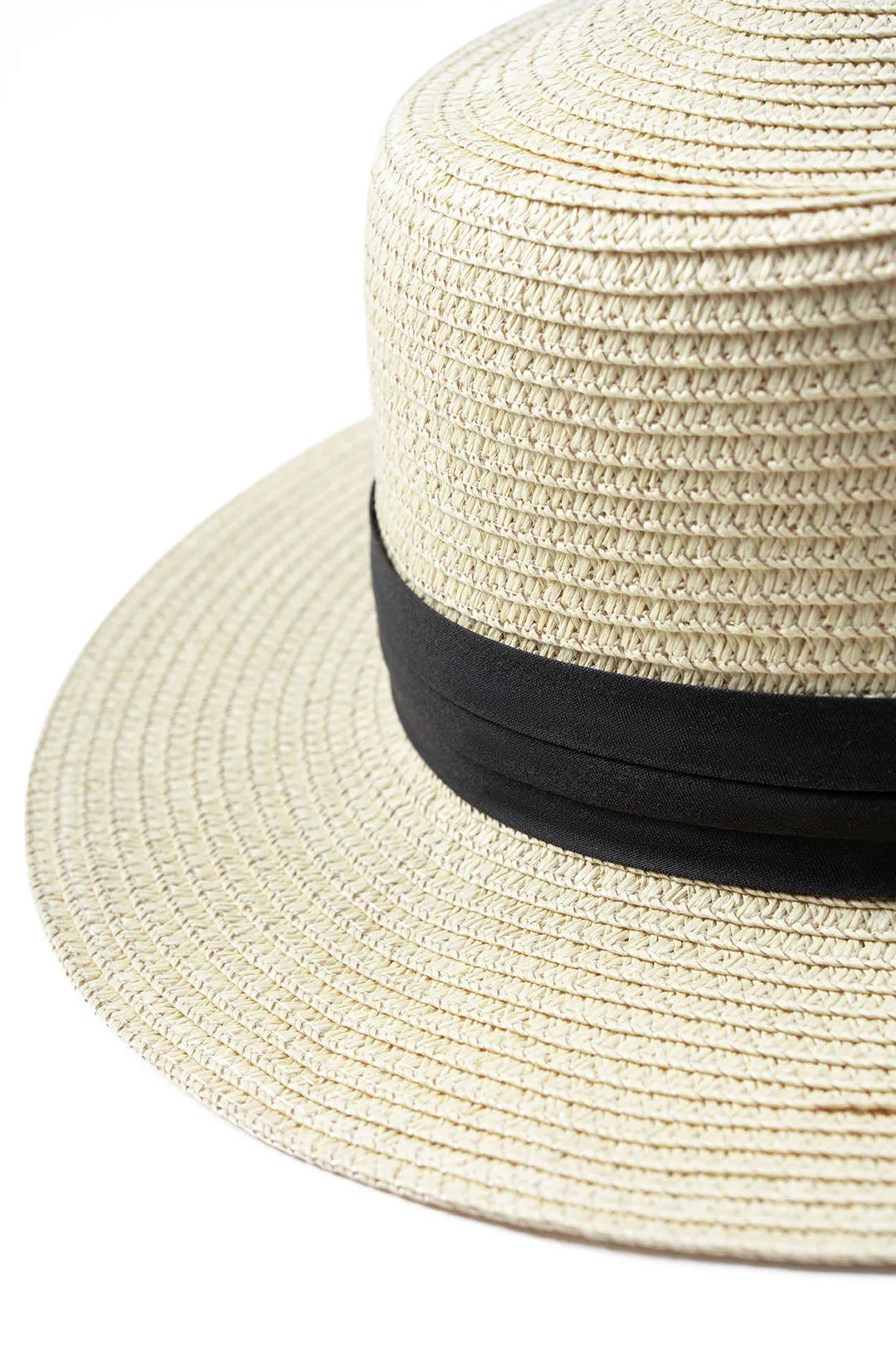 Straw Wide Brim Woven Hat sold by Micas product image thumbnail 3