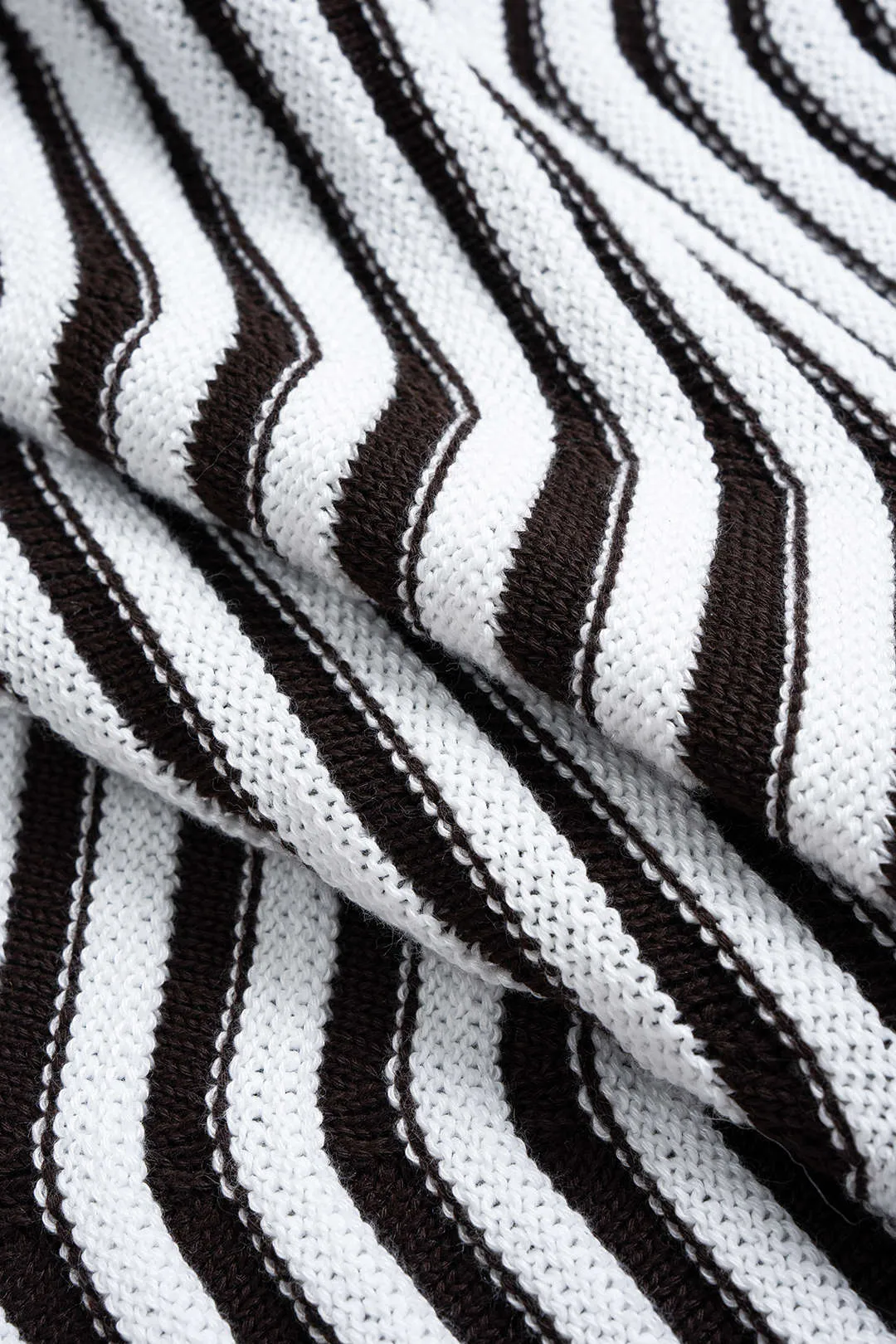 Knit Button Contrast Short Sleeve Dress sold by Micas product image thumbnail 4