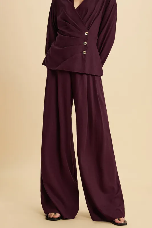 Linen High Waist Wide Leg Trousers sold by Micas