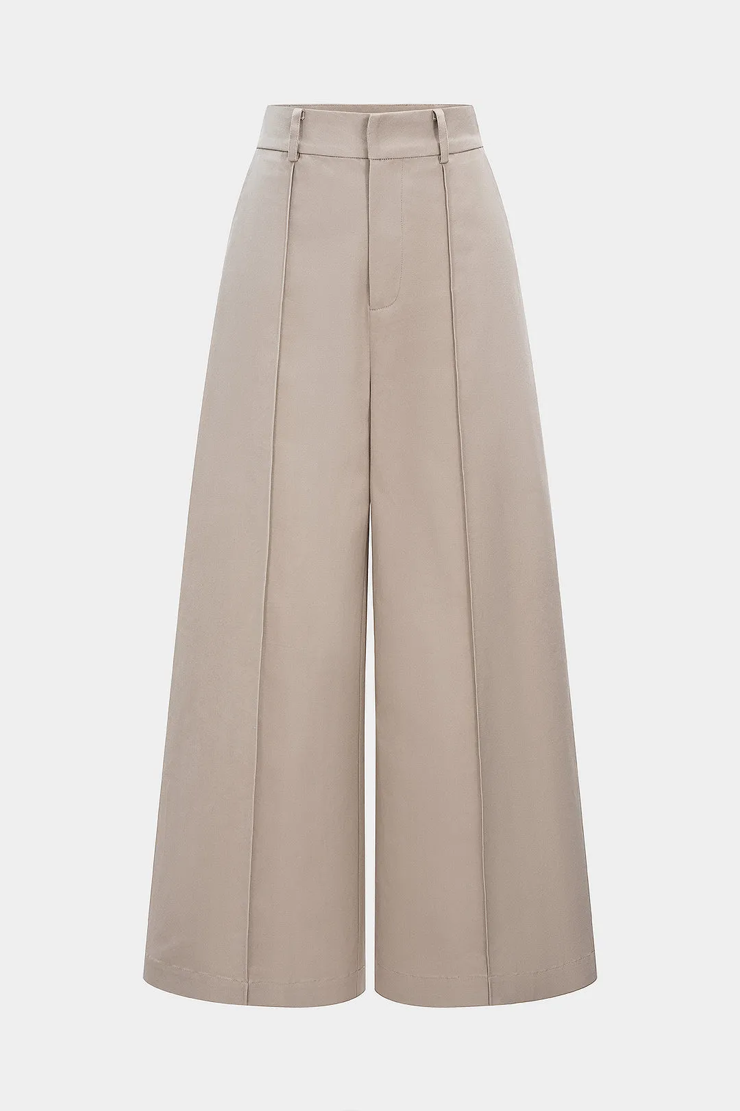 Solid High Waist Wide Leg Trousers sold by Micas