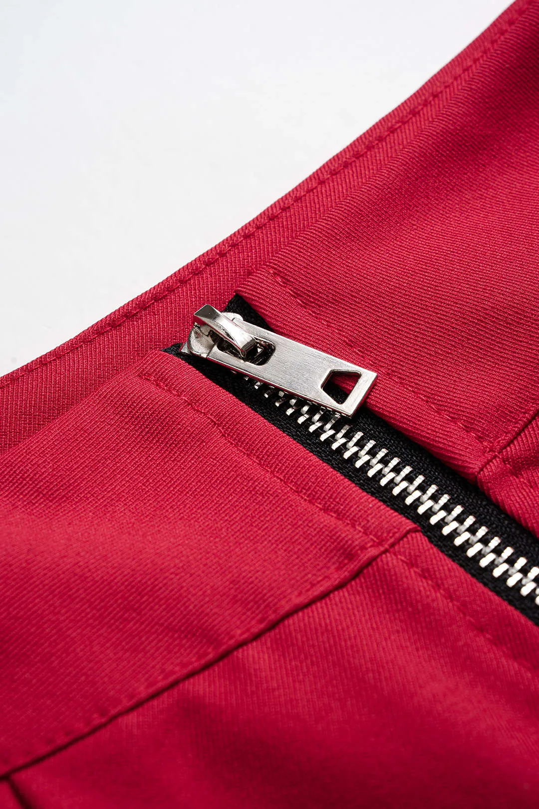 Irrgular Ruched Hem Zipper Skirt sold by Micas product image thumbnail 3