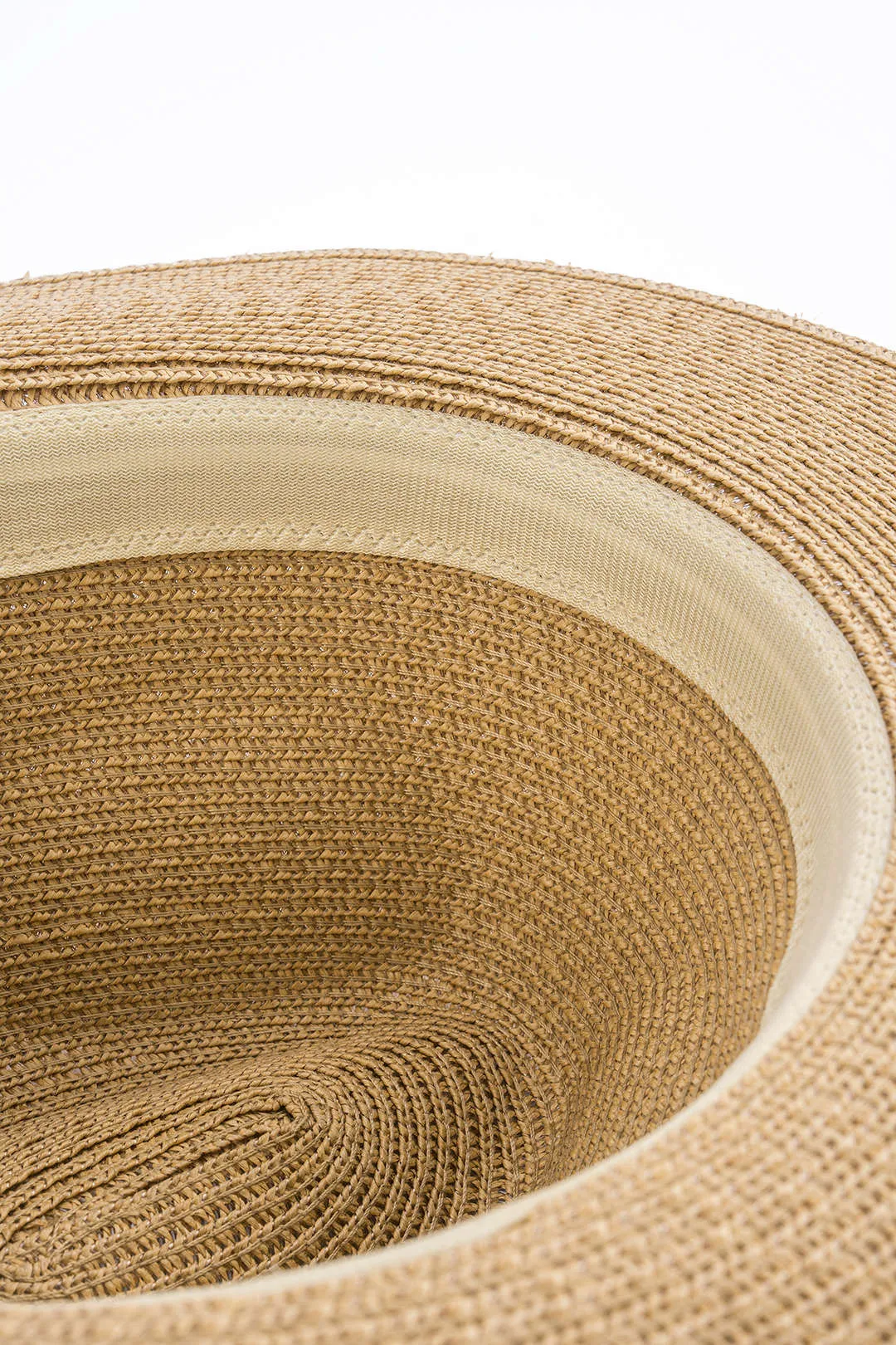 Straw Woven Wide Brim Frayed Hat sold by Micas product image thumbnail 3