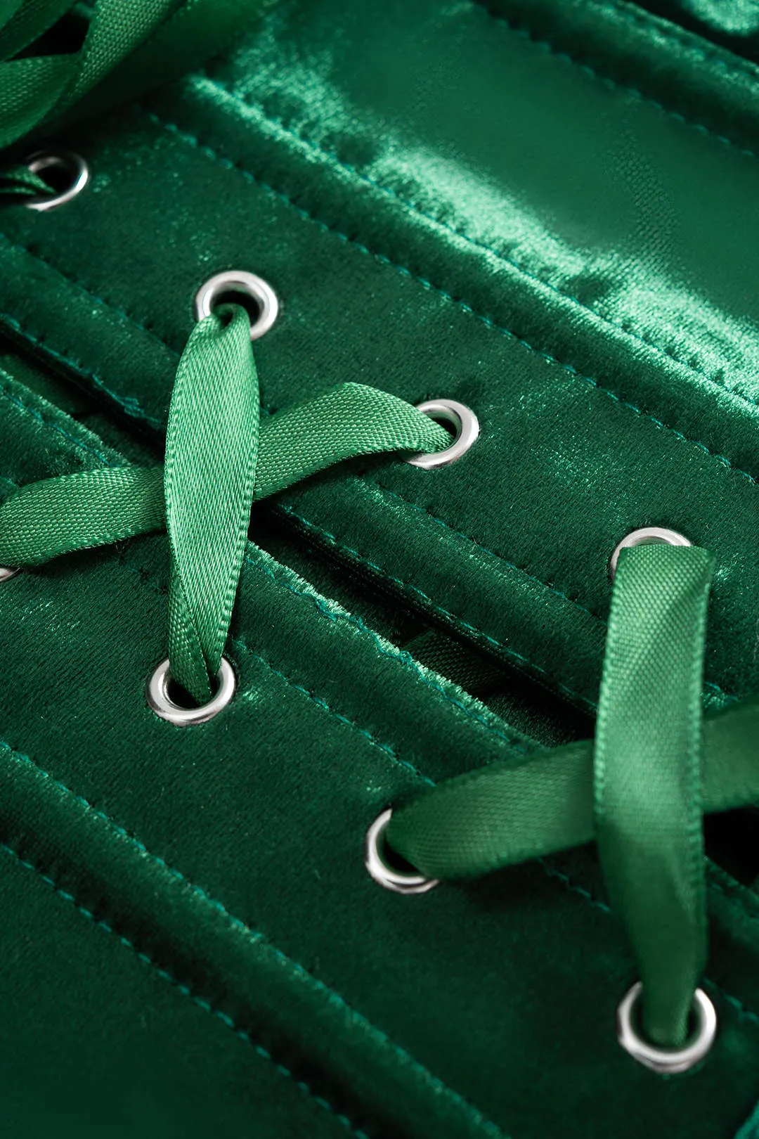 Velvet Corset Wrap Tie-Back Tube Top sold by Micas product image thumbnail 3