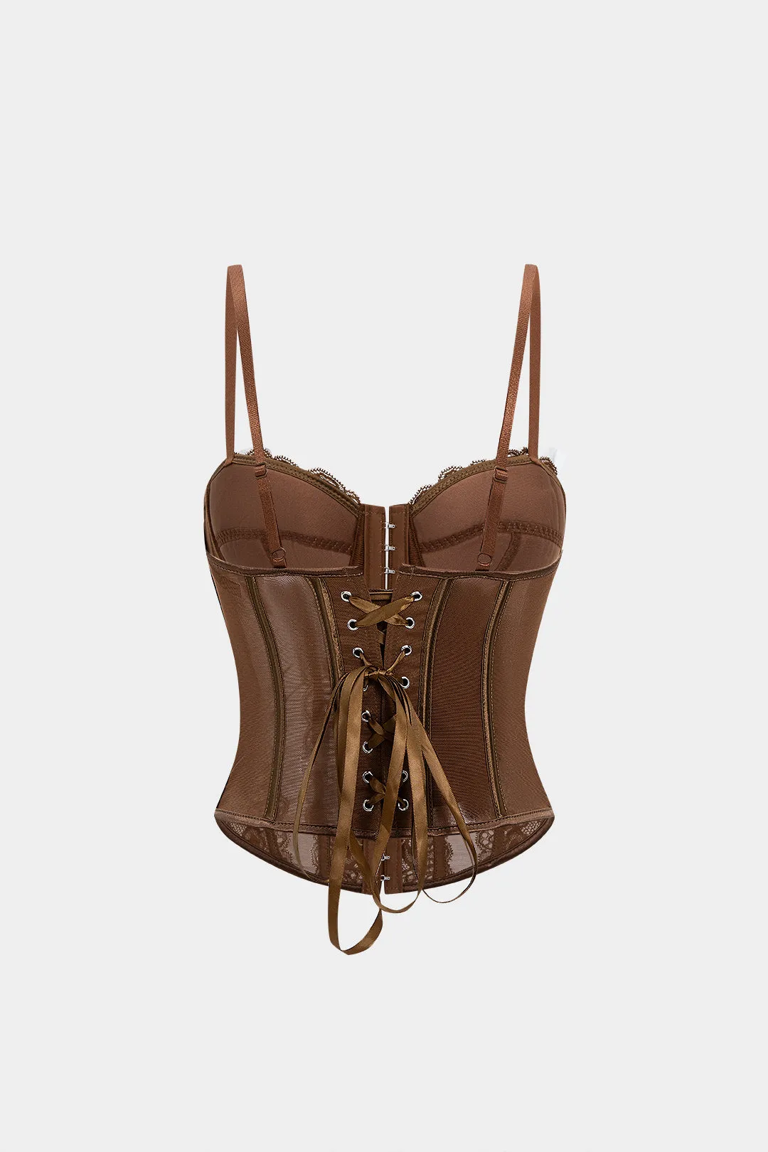 Sheer Slip Lace Tie-Back Cami Top sold by Micas product image thumbnail 2