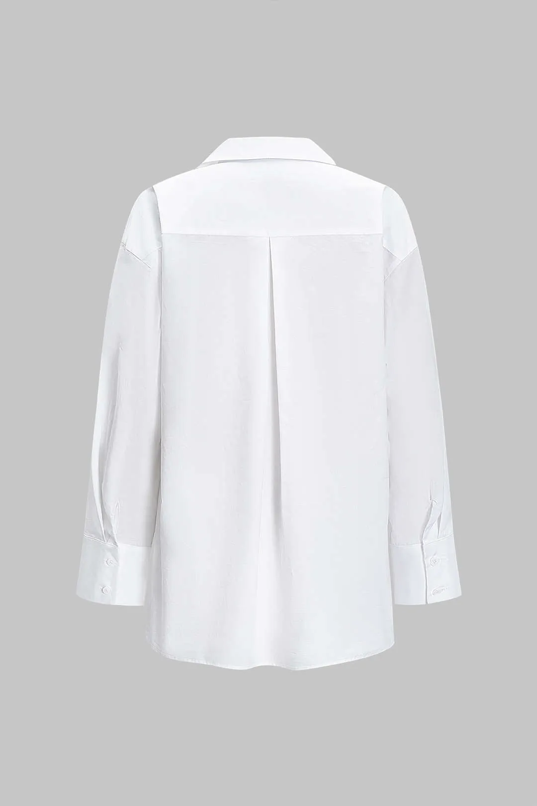 Solid Button Long-Sleeve Shirt sold by Micas product image thumbnail 2