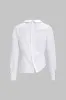 Asymmetrical Pleated Long-Sleeve Shirt sold by Micas