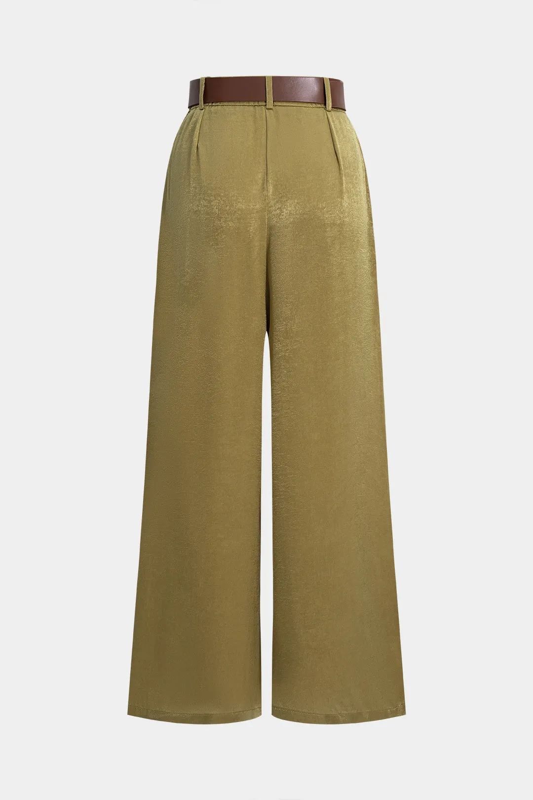 Satin Belted Wide Leg Trousers sold by Micas product image thumbnail 2