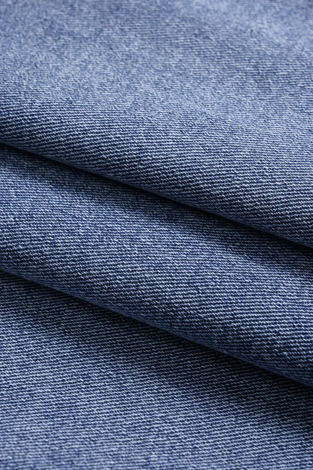 Denim Zipper Asymmetrical Ruched Mini Skirt sold by Micas product image thumbnail 5