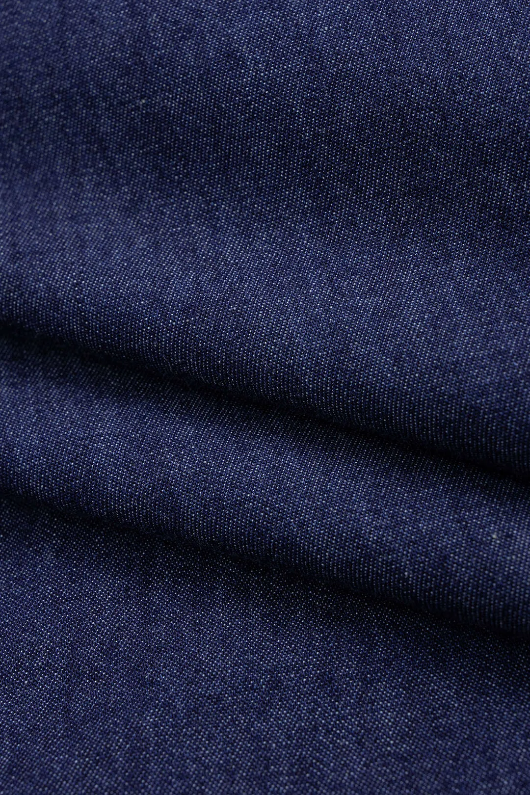 Denim Shirred Ruched V-Neck Sleeveless Zipper Dress sold by Micas product image thumbnail 4